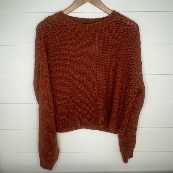 Moon & Madison Orange Fall Sweater Size Small - Picture 3 of 4
